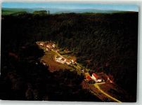 67471 W6738 Schwarzbach Foto AK Pension Haus Langguth Fliegeraufnahme