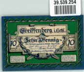 Greiffenberg Gryfow Slaski 1920 Notgeldschein Notgeld 10 Pfennig Burg