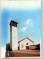 63906 W8765 Erlenbach a. Main FOTO KEINE AK Kirche Ort handschriftlich