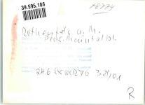 97851 W8774 Rothenfels , Unterfr FOTO KEINE AK Pension Maintalblick Ort handschriftlich Foto Original aus Archiv eines Ansichtskartenverlags