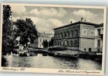 26121 W2900 Oldenburg - Die Hunte mit Augusteum Ruderboot