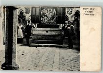 Burg Zvikov Burg Klingenberg Gebrauchsspuren Kirche Der alte Altar in der Kapelle