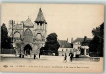 72000 Le Mans 1917 - Kirche Notre Dame Denkmal Rene Levasseur Feldpost WK I