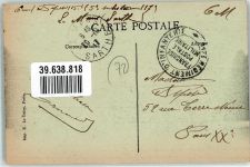 72000 Le Mans 1917 - Kirche Notre Dame Denkmal Rene Levasseur Feldpost WK I