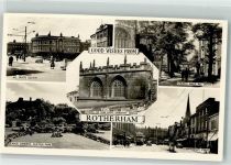 Rotherham Foto AK Kirche Saints Square Rock Gardens Effingham Street Omnibus