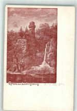 71634 W7140 Ludwigsburg , Württ 1902 Künstlerkarte Zeichnung der Emichsburg Blühender Barock Königreich Württemberg Postkarte
