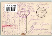 Liege Lüttich / Luik 1917 Gebrauchsspuren Feldpost WK I Kinkenpois