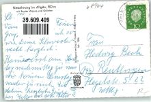 87484 W8964 Nesselwang Gebrauchsspuren Reuter Wanne Grünten