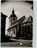 75438 W7134 Knittlingen FOTO KEINE AK Foto Original aus Archiv eines Ansichtskartenverlags St. Leonhardkirche Oldtimer Ort handschriftlich
