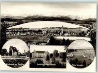 88353 W7964 Kißlegg Foto AK Wolfegg´sches Schloss Schloss-Mittelschule Haus Loretto