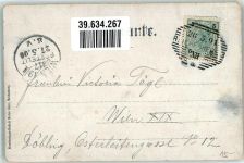 Liberec Reichenberg i. Böhmen 1901 - Marktszene Bismarckplatz Kirche