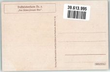 Das schwarzbraune Bier Volksliederkarte Nr. 6 VDA Künstlerkarte