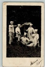 Köche Privatfoto AK Gastronomie Gebrauchsspuren