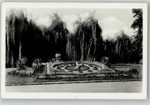 Podebrady Bad Podiebrad Foto AK Sonnenuhr Blumenuhr