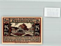 32545 W4970 Bad Oeynhausen Notgeldschein 25 Pfennig Gutschein des Fürstenhofes