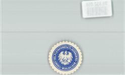 W3500 Wehlheiden Kgl. Strafanstalt u. Gefängniss Cassel-Wehlheiden Gefängnis Siegelmarke