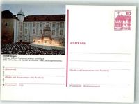76275 W7505 Ettlingen 1988 Ganzsache Schloss
