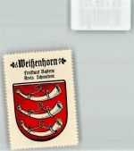 89264 W7912 Weißenhorn Vignette Stadtwappen Kaffee Hag