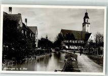 89269 W7917 Vöhringen , Iller Foto AK Michaelskirche an der Iller