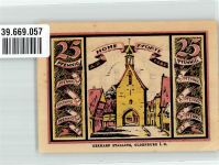 49610 W4570 Quakenbrück 1921 Notgeldschein 25 Pf. Guthaben der Stadt Hohe Pforte