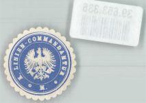 K. Linien-Commandantur M. Regiment Siegelmarke