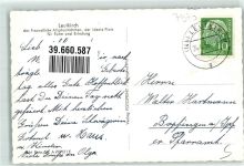 88299 W7970 Leutkirch im Allgäu Gebrauchsspuren Foto AK Kirche
