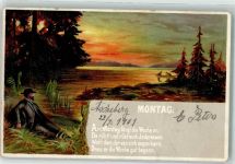 Montag Vers Tag 1901 Lithographie