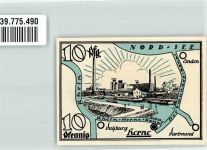 44623 W4690 Herne , Westf 1921 Notgeldschein 10 Pf. Nr. 014410