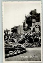 Ostende Oostende Foto AK Rue Christine Ruinen