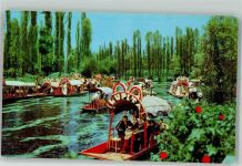 Mexiko City Foto AK Xochimilco Boote