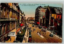 69000 Lyon - Kirche St-Bonaventure Börse Place des Corderliers Straßenbahn