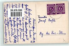 Kind Kleeblatt HACO 7861 Künstlerkarte Schneemann Gebrauchsspuren