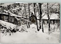 36163 W6416 Poppenhausen Wasserkuppe Foto AK Kinderheim Schwarzerden Winter