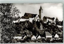 92280 W8455 Kastl b Amberg, Oberpf Foto AK mit Klosterburg und Kirche St. Peter