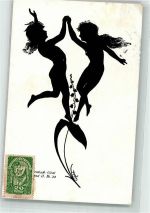 Schattenbild Göttl. Jugend II Bl. 34 Diefenbach, K. W. 1924 Künstlerkarte