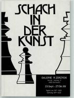 W4600 Dortmund Schach der Kunst Einladung Galerie Zorzycki Schach 1989 KEINE AK