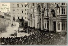 50100 Firenze - Piazza del Duomo Explosion des Wagens