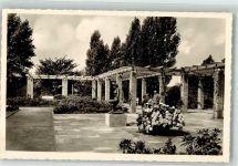 41061 W4050 Mönchengladbach 1940 Foto AK Bunter Garten Denkmal