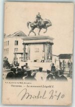 Ostende Oostende 1910 - Denkmal Leopold I.