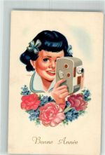 Neujahr Bonne Annee Fotoapparat Gebrauchsspuren
