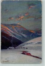 Reiss, Fritz Winter im Schwarzwald No. 14 Elchlepp Künstlerkarte