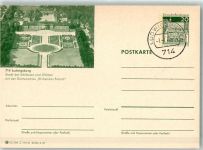 71634 W7140 Ludwigsburg , Württ 1971 Ganzsache Ausstellung Gartenschau Blühendes Barock