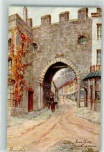 Bristol Künstlerkarte Town Gate Chepstow