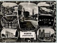 Porto 1961 Foto AK Praca da Batalha Denkmal Kirche