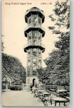 02708 O8700 Löbau 1913 - Aussichtsturm König Friedrich August Turm Löbauer Berg