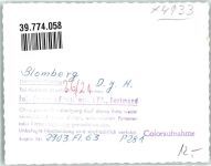 32825 W4933 Blomberg , Lippe FOTO KEINE AK Fliegeraufnahme Jugendherberge Ort handschriftlich Foto Original aus Archiv eines Ansichtskartenverlags