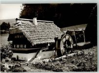 76359 W7501 Marxzell Foto AK Waldhotel Bergschmiede Im Garten Mühle