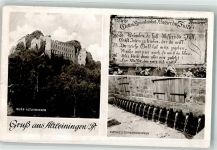 67316 W6719 Altleiningen Foto AK Burg Denkmal Zwanzigröhrenbrunnen
