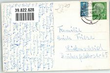 32545 W4970 Bad Oeynhausen 1953 Foto AK Kurhaus Schwimmbad Krankenhaus Notopfer Marke Berlin