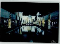 Paris Pavillon du Maroc Nacht Ort handschriftlich Architektur Foto AK